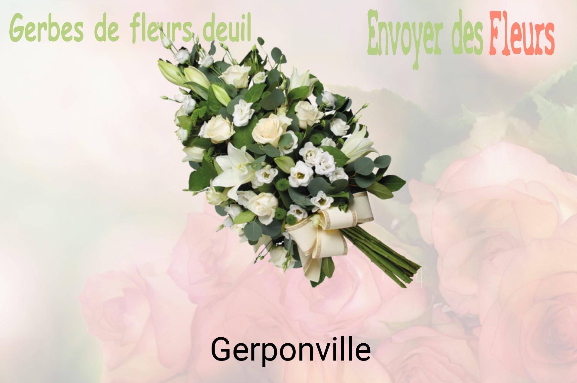 Gerbe de fleurs de deuil livrée à Gerponville